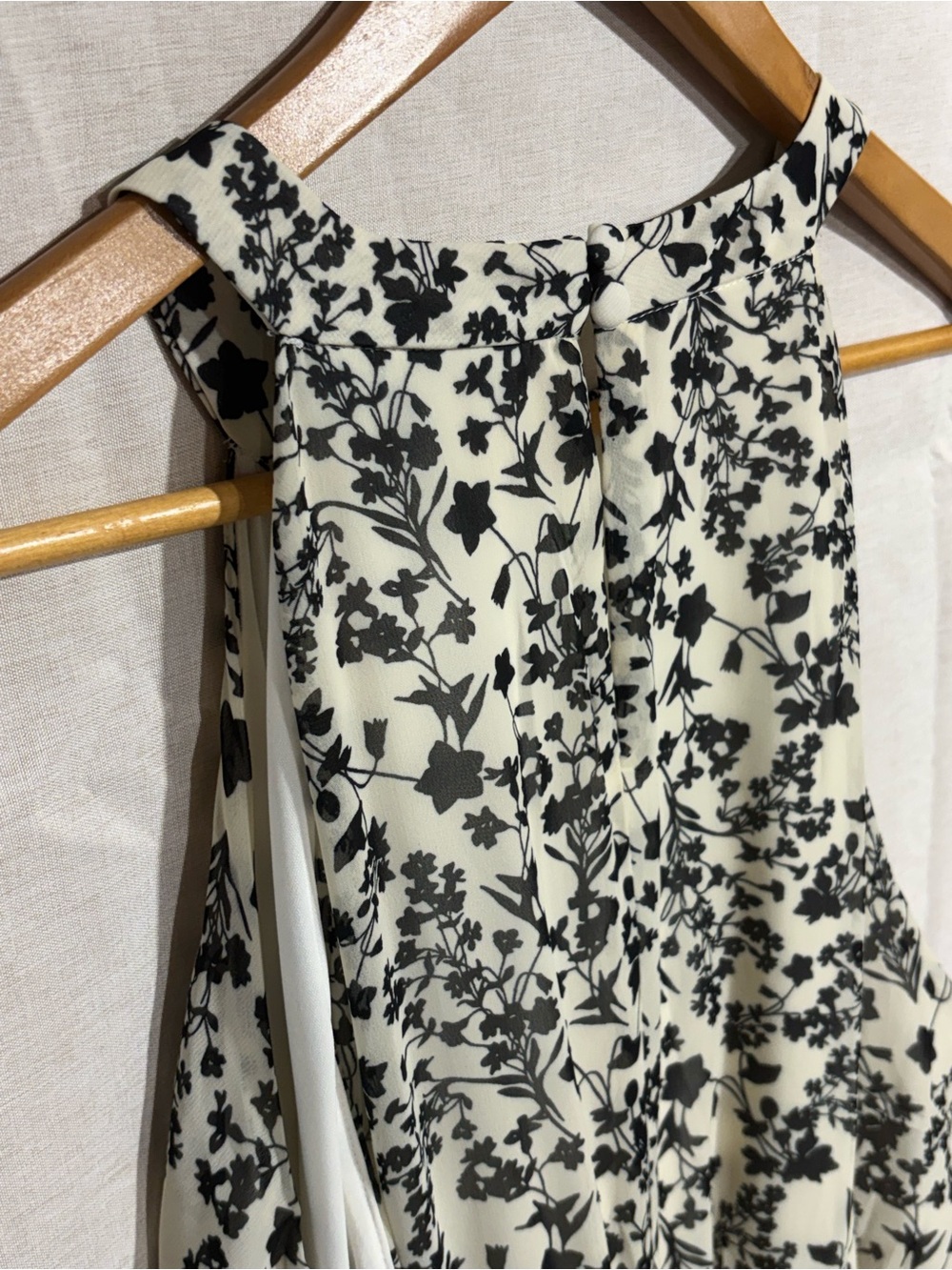 Lane Bryant Floral Halter Handkerchief Dress 18 - Picture 13 of 14